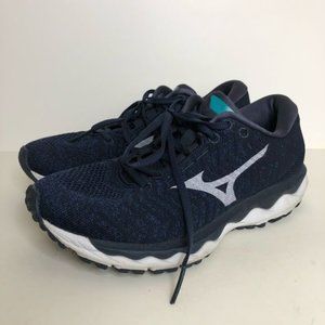 Mizuno Wave Sky Waveknit 3 Campanula Silver Running Shoes